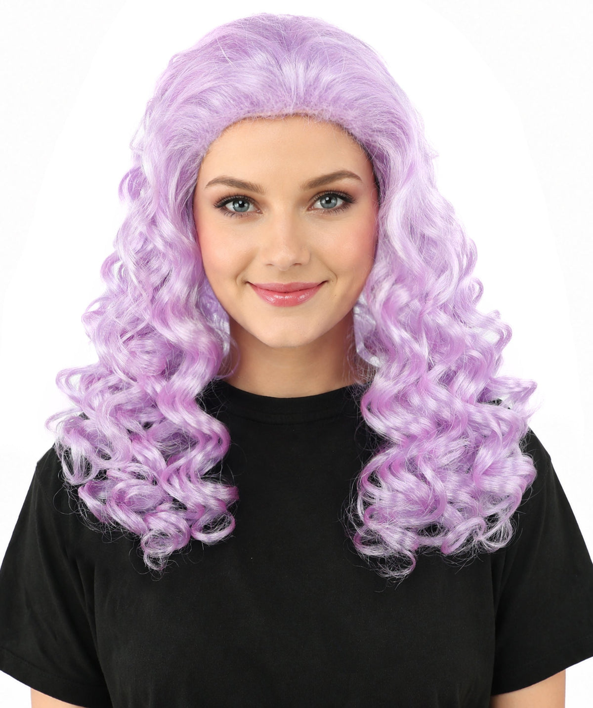 HPO Adult Women’s 16-Inch Medium Wig with Soft Curls | Multiple Color Options | Ideal for Cosplay, and Themed Events | Elegant, Versatile Hairpiece for Various Looks
