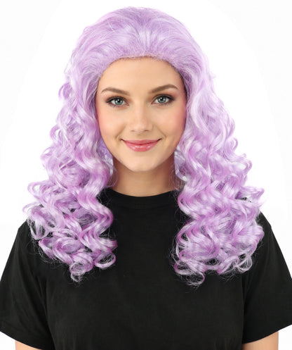 HPO Adult Women’s 16-Inch Medium Wig with Soft Curls | Multiple Color Options | Ideal for Cosplay, and Themed Events | Elegant, Versatile Hairpiece for Various Looks