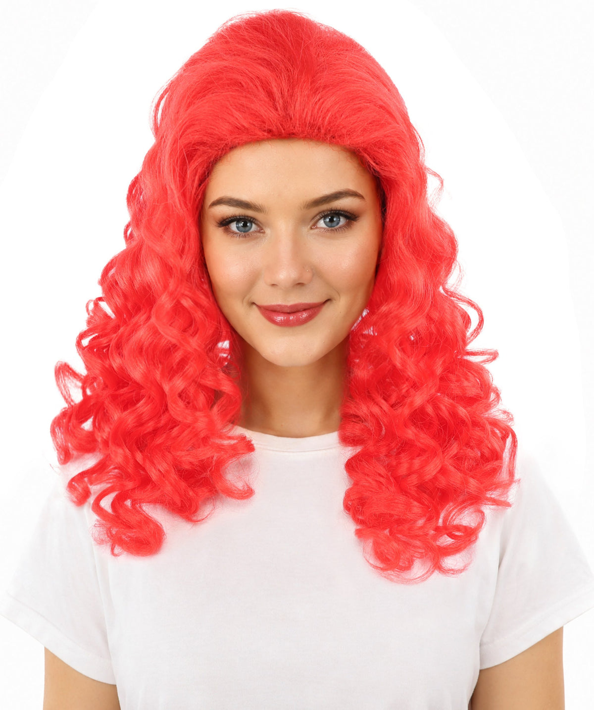 HPO Adult Women’s 16-Inch Medium Wig with Soft Curls | Multiple Color Options | Ideal for Cosplay, and Themed Events | Elegant, Versatile Hairpiece for Various Looks