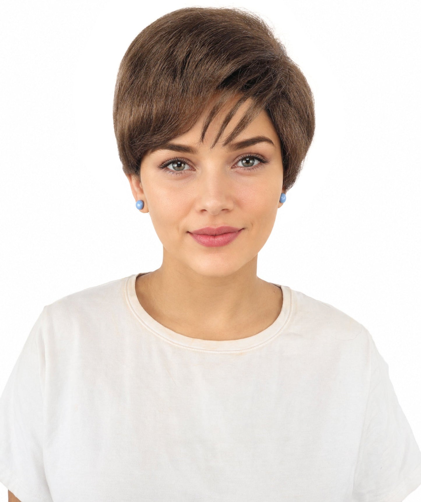 HPO Adult Women’s Short Black Wig | 10 Inch, Sleek and Smooth Bob Hairpiece | Ideal for Cosplay, Costume, and Themed Events