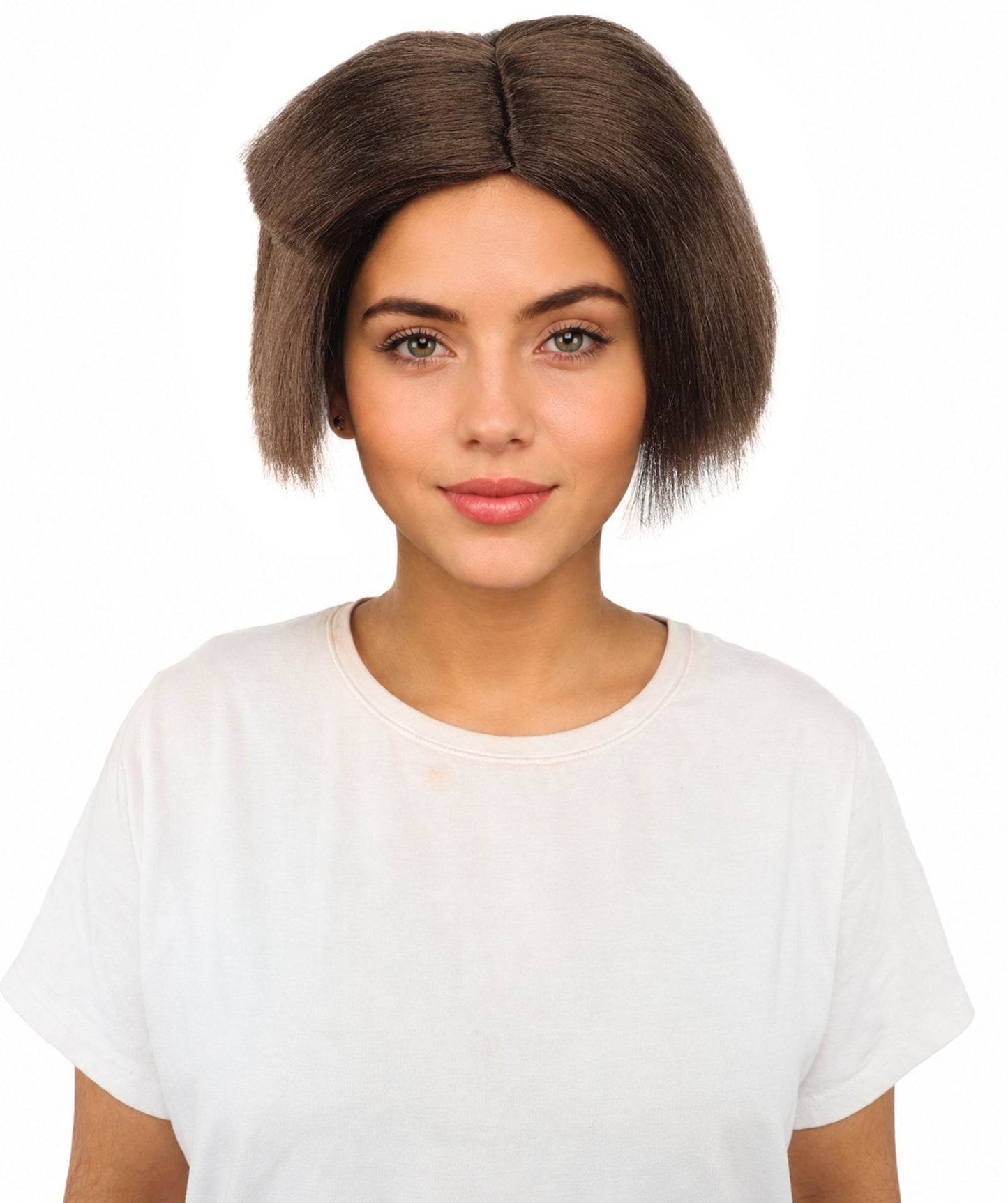 HPO Women’s Neon Yellow Bob Wig with Bangs—Bright Straight Cut Wig | Celebrity Inspired Hairpiece for Party, Halloween and Cosplay