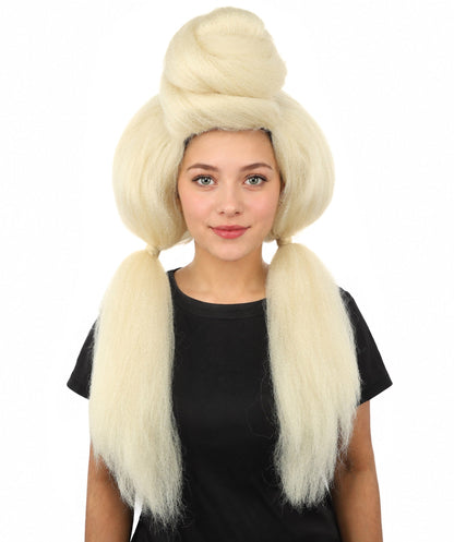 Women’s High Volume Extra Long Yarn Twisted Bun Wig – Multiple Color Options | Bubble Ponytails Hairpiece with Capless Cap | Statement Headpiece for Halloween, Cosplay, Theater and Drag Looks