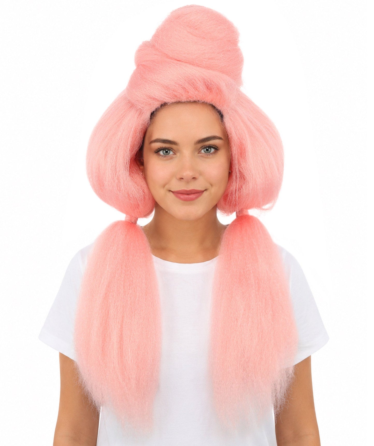 Women’s High Volume Extra Long Yarn Twisted Bun Wig – Multiple Color Options | Bubble Ponytails Hairpiece with Capless Cap | Statement Headpiece for Halloween, Cosplay, Theater and Drag Looks