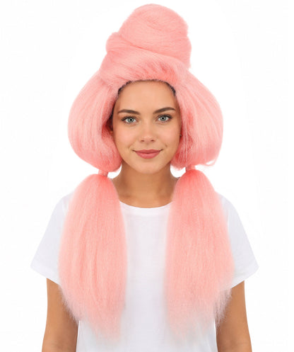 Women’s High Volume Extra Long Yarn Twisted Bun Wig – Multiple Color Options | Bubble Ponytails Hairpiece with Capless Cap | Statement Headpiece for Halloween, Cosplay, Theater and Drag Looks