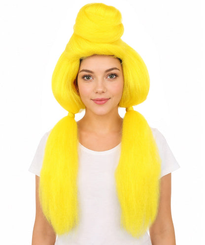 Women’s High Volume Extra Long Yarn Twisted Bun Wig – Multiple Color Options | Bubble Ponytails Hairpiece with Capless Cap | Statement Headpiece for Halloween, Cosplay, Theater and Drag Looks
