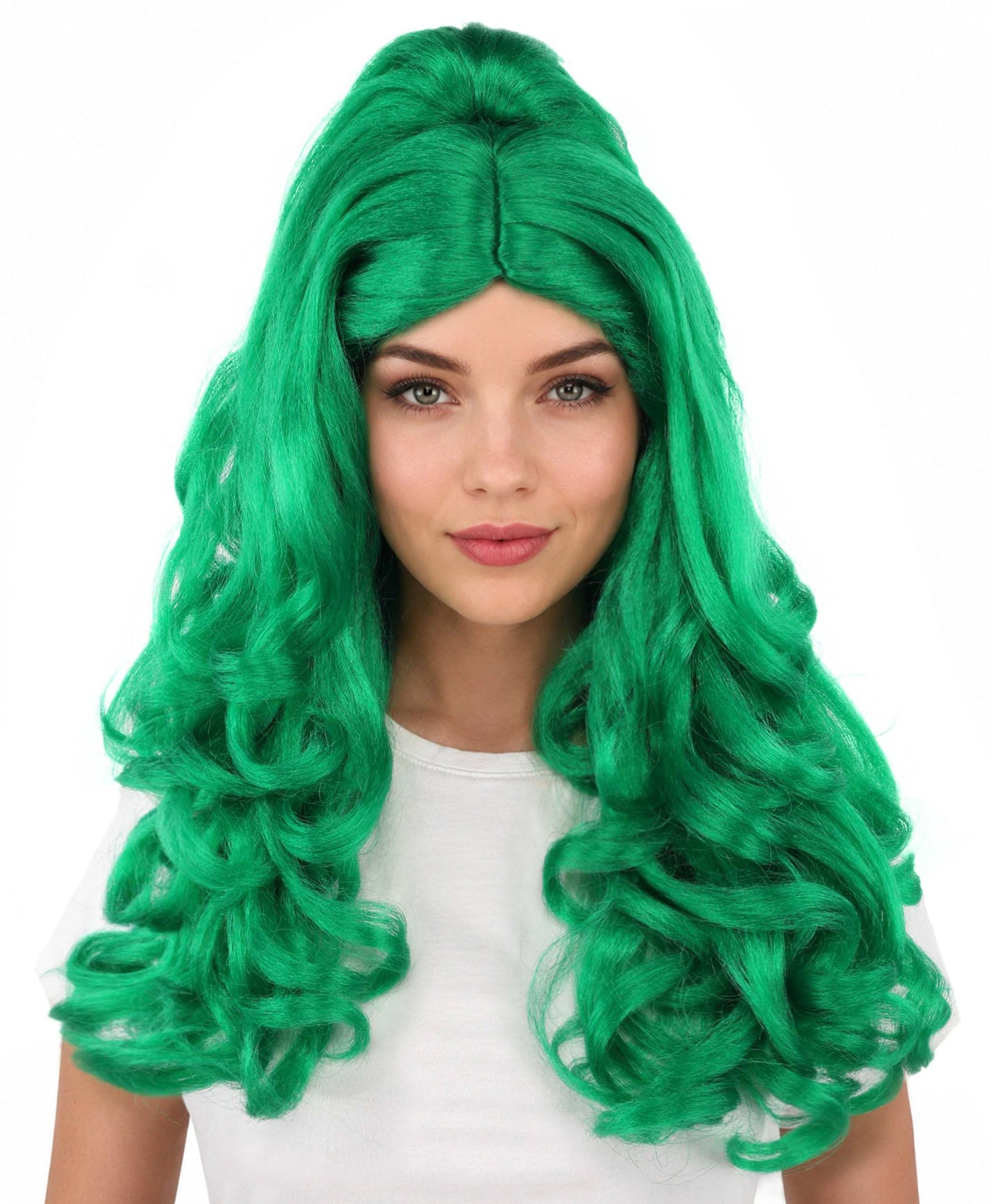 HPO Adult Long 20-Inch Curly Wig | Multiple Color Options | Ideal Cosplay, and Themed Parties | Soft, Natural-Looking, and Easy to Wear