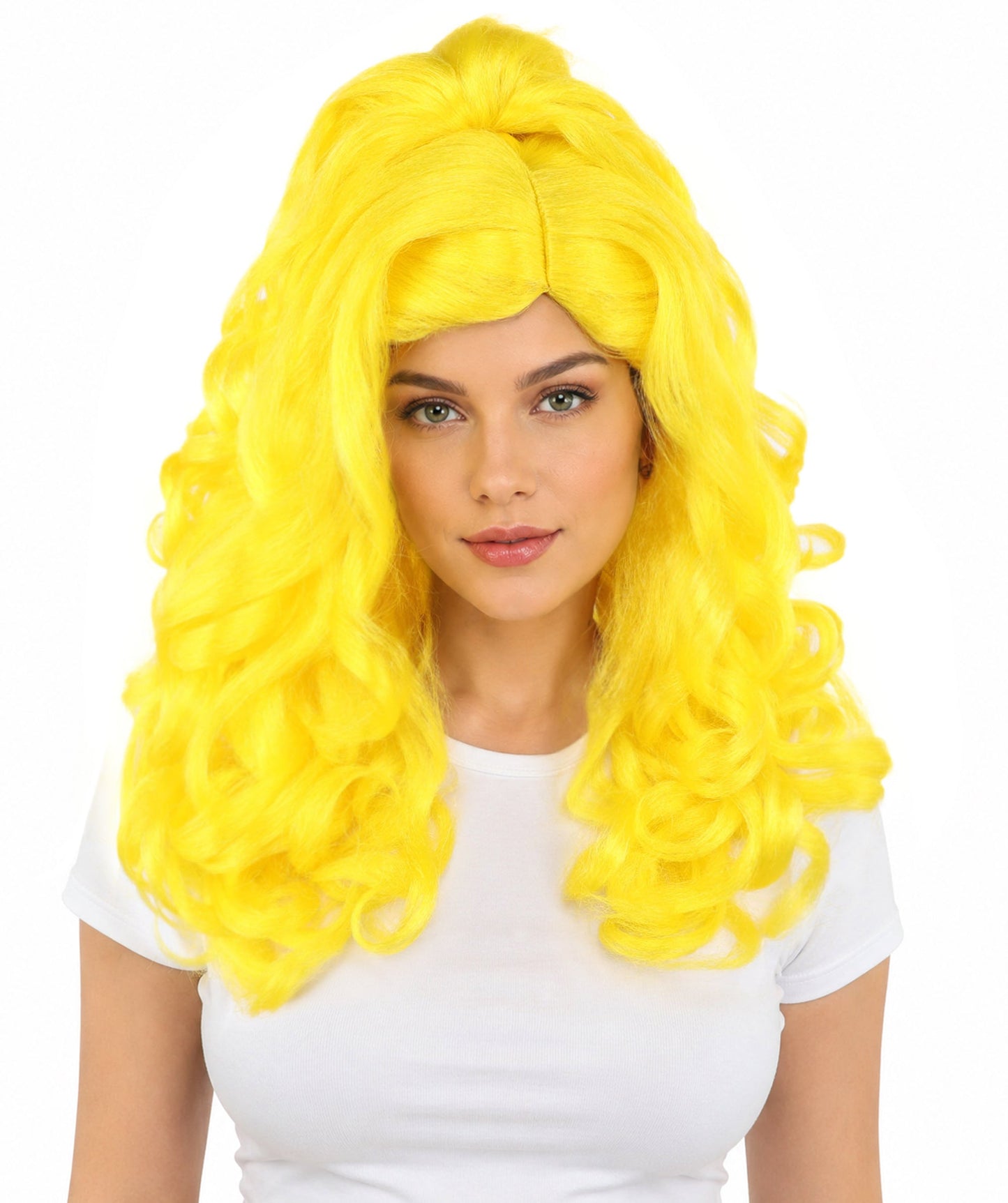 HPO Adult Long 20-Inch Curly Wig | Multiple Color Options | Ideal Cosplay, and Themed Parties | Soft, Natural-Looking, and Easy to Wear