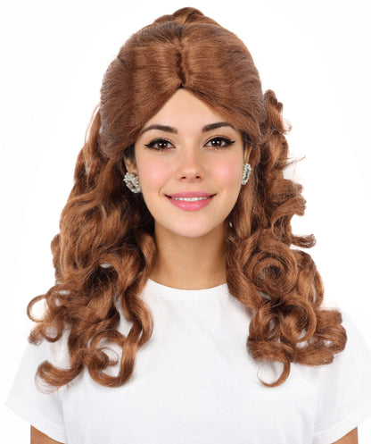 HPO Adult Long 20-Inch Curly Wig | Multiple Color Options | Ideal Cosplay, and Themed Parties | Soft, Natural-Looking, and Easy to Wear