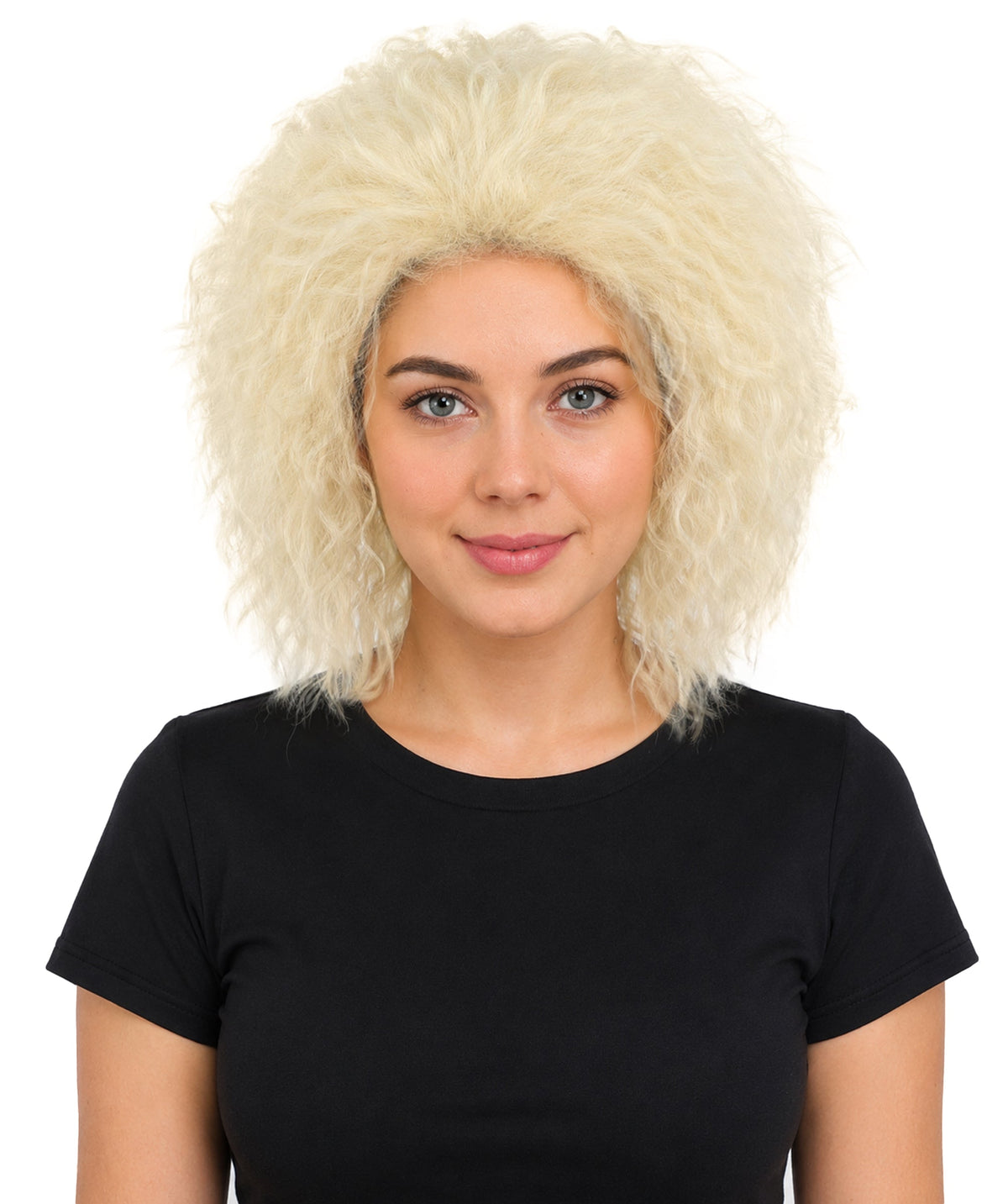HPO Adult & Teen Women’s 15-Inch Curly Wig | Multiple Color Options | Wavy Voluminous Style | Idal for Costume, Cosplay, and Themed Events