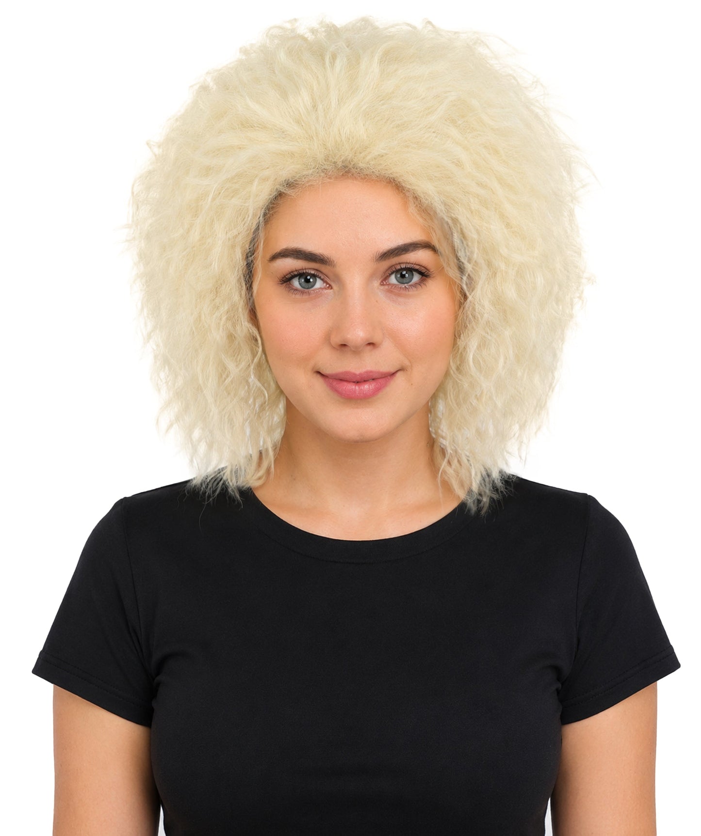 HPO Adult Women’s 15-Inch Curly Wig | Multiple Color Options | Wavy Voluminous Style | Idal for Costume, Cosplay, and Themed Events