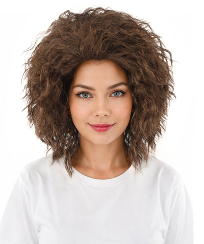 HPO Adult & Teen Women’s 15-Inch Curly Wig | Multiple Color Options | Wavy Voluminous Style | Idal for Costume, Cosplay, and Themed Events
