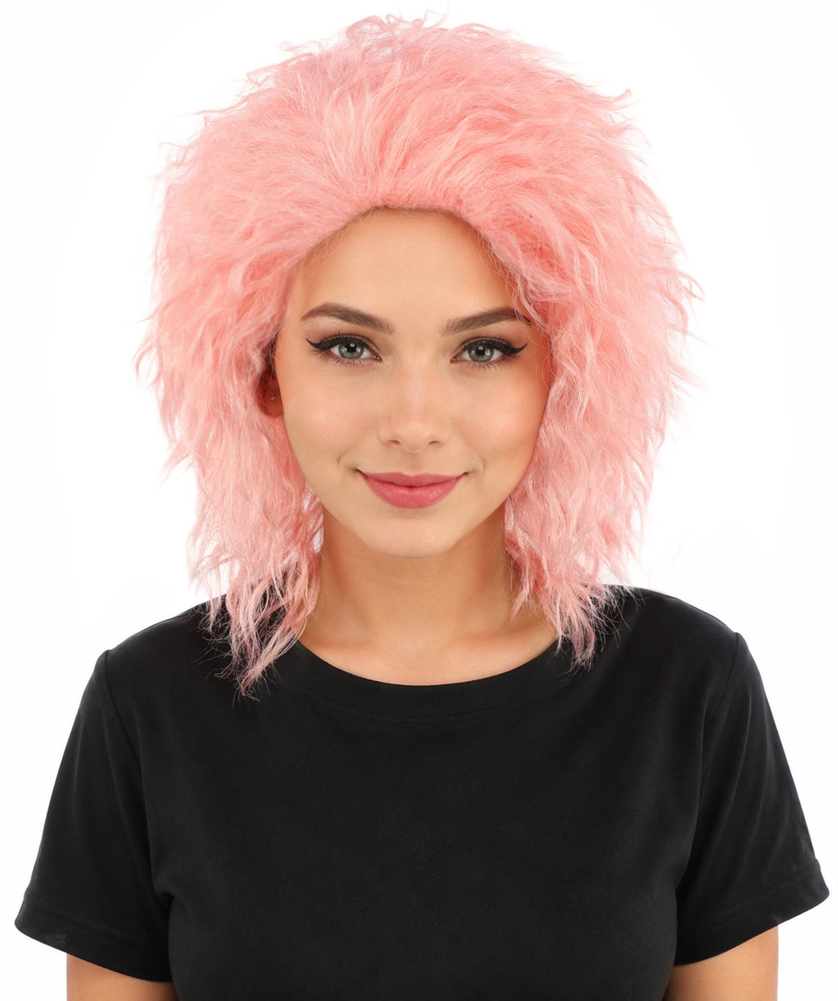 HPO Adult & Teen Women’s 15-Inch Curly Wig | Multiple Color Options | Wavy Voluminous Style | Idal for Costume, Cosplay, and Themed Events