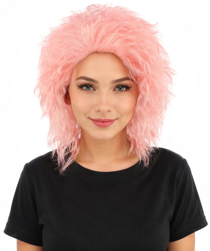 HPO Adult & Teen Women’s 15-Inch Curly Wig | Multiple Color Options | Wavy Voluminous Style | Idal for Costume, Cosplay, and Themed Events