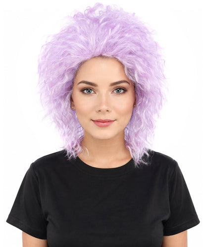 HPO Adult & Teen Women’s 15-Inch Curly Wig | Multiple Color Options | Wavy Voluminous Style | Idal for Costume, Cosplay, and Themed Events