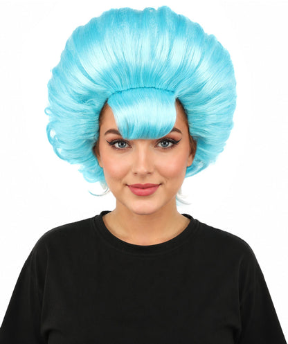 Women's Voluminous Retro Wig | Multiple Color Options, create of synthetic fiber, teased curly volume, breathable capless cap | Party, Halloween, theater, drag, performance, costume events
