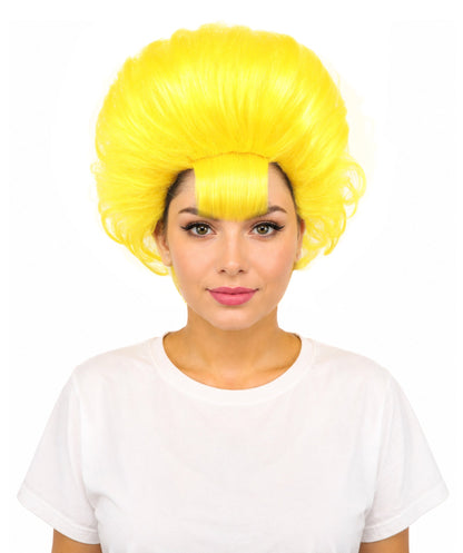 Women's Voluminous Retro Wig | Multiple Color Options, create of synthetic fiber, teased curly volume, breathable capless cap | Party, Halloween, theater, drag, performance, costume events