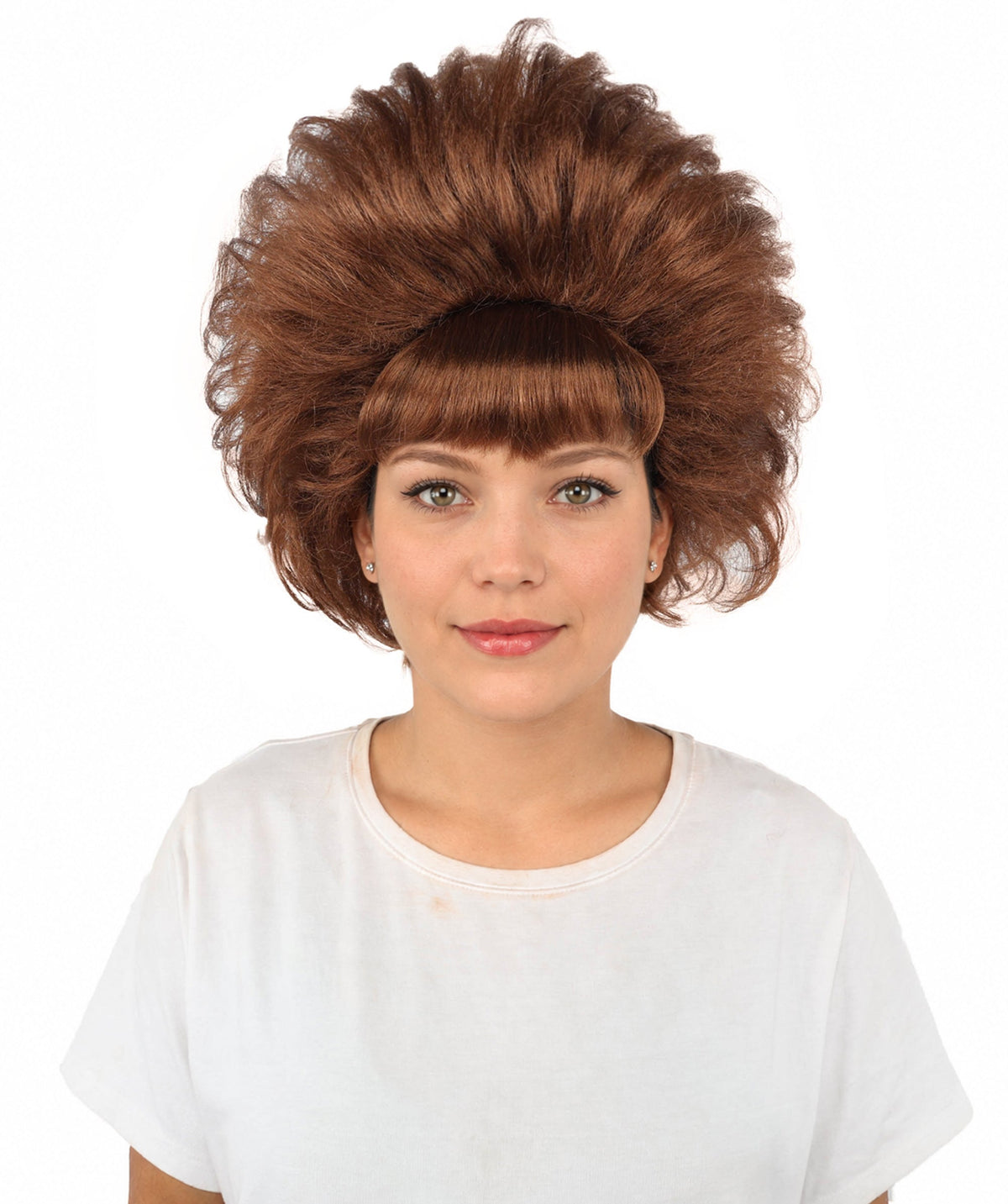 Women's Voluminous Retro Wig | Multiple Color Options, create of synthetic fiber, teased curly volume, breathable capless cap | Party, Halloween, theater, drag, performance, costume events