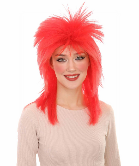 Halloween Party Online  Punk Metal Rocker 80's Mullet Wig, Unisex, Multiple Color Options | HPO