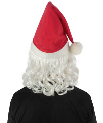 Men's Christmas Santa Body Suit Costume Bundle