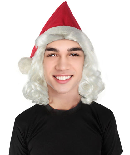 Men's Christmas Santa Body Suit Costume Bundle