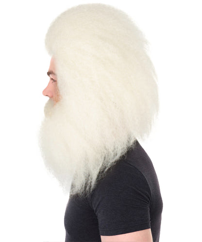 Unisex Christmas Side/Back Lace Front Santa Wig And Beard Set