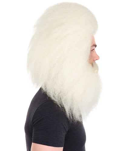 Unisex Christmas Side/Back Lace Front Santa Wig And Beard Set