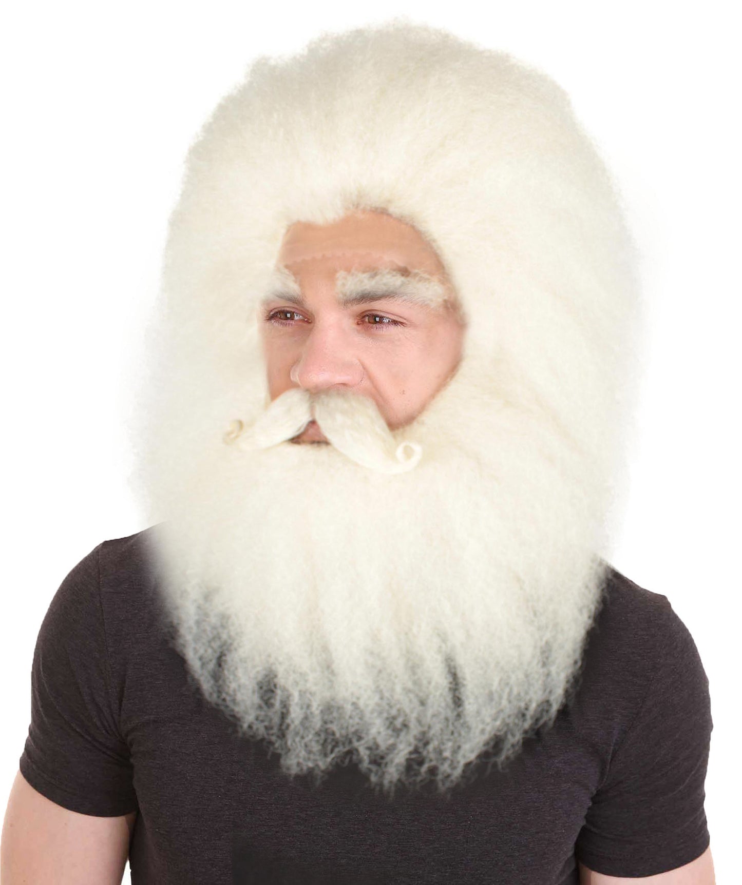 Unisex Christmas Side/Back Lace Front Santa Wig And Beard Set