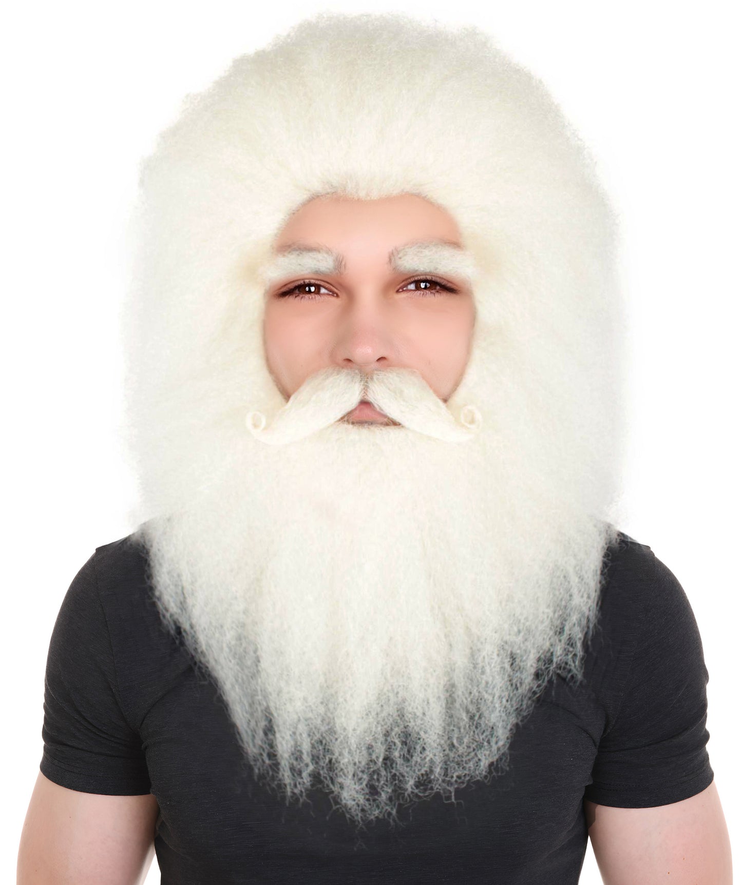 Unisex Christmas Side/Back Lace Front Santa Wig And Beard Set