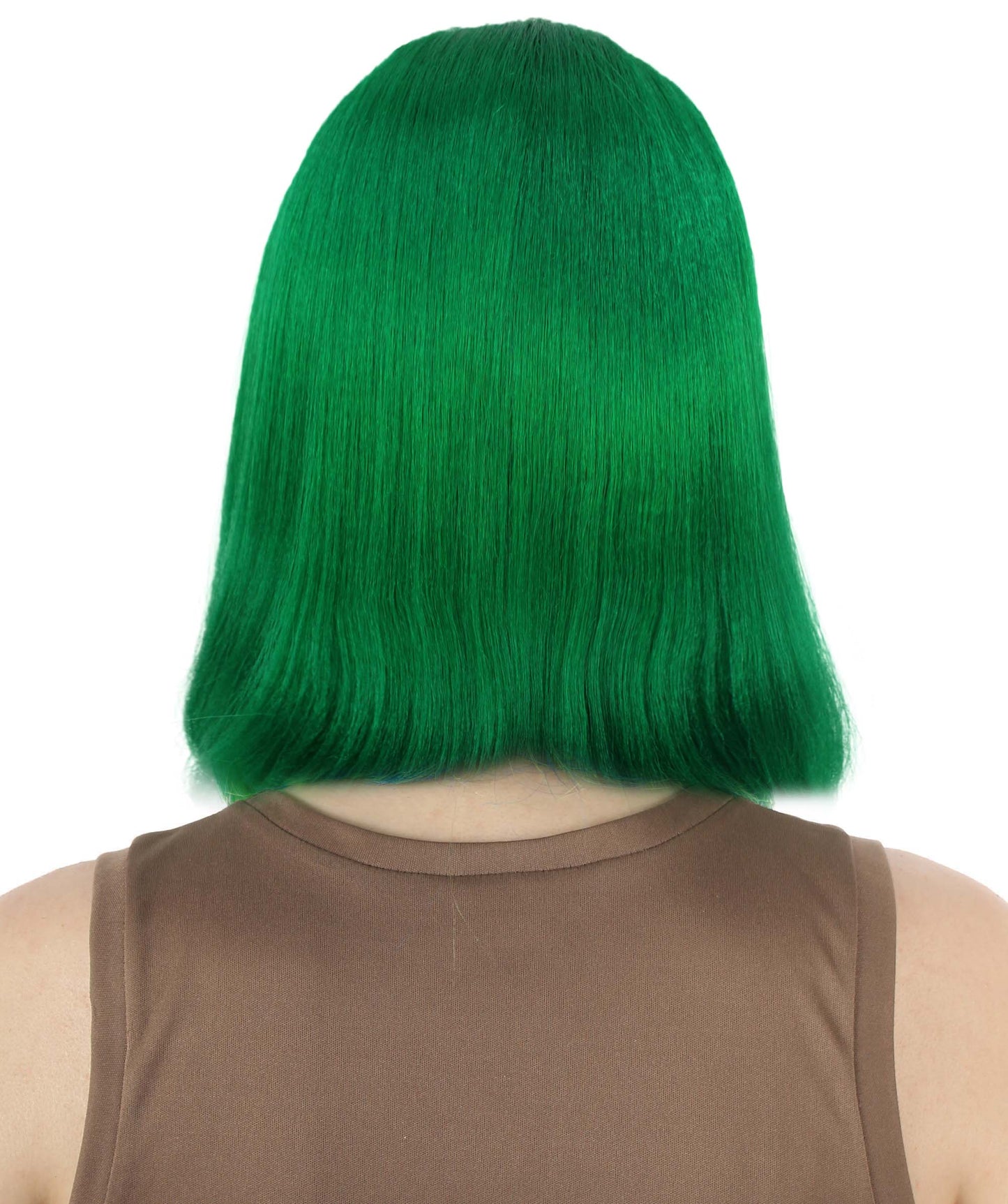 HPO Women's Shoulder Length Bob Wig Collection | Straight Halloween Wig Multiple Color Option | Premium Breathable Capless Cap