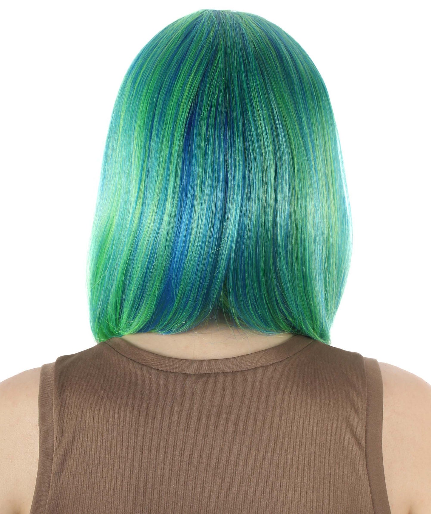 HPO Women's Shoulder Length Bob Wig Collection | Straight Halloween Wig Multiple Color Option | Premium Breathable Capless Cap