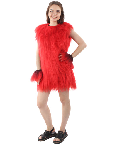 Women's Hairy Warrior Ape Military Leader Resistance Fighter Unisex Costume | Multiple Color Options  Fancy Costume