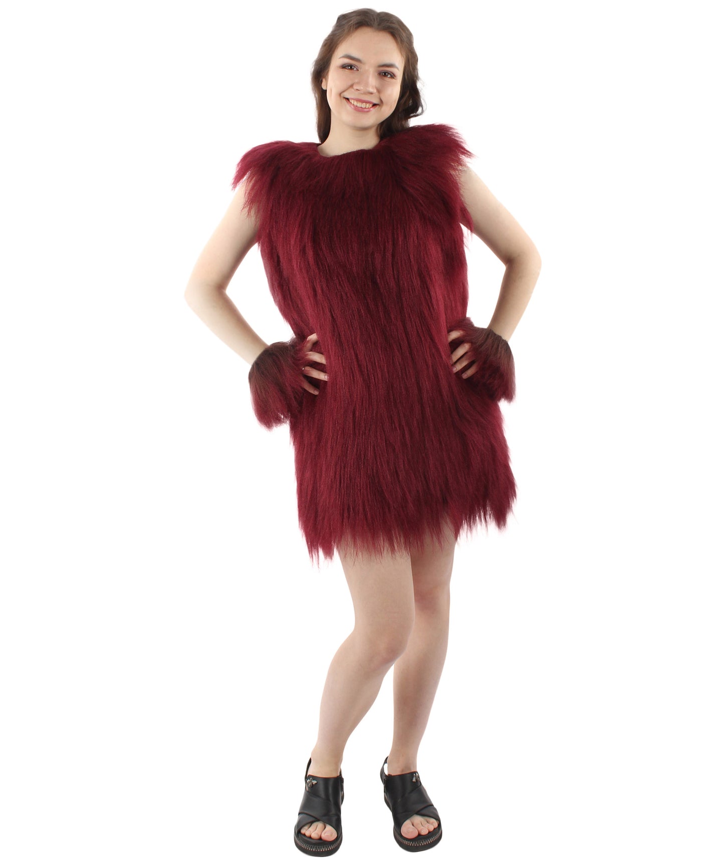 Women's Hairy Warrior Ape Military Leader Resistance Fighter Unisex Costume | Multiple Color Options  Fancy Costume