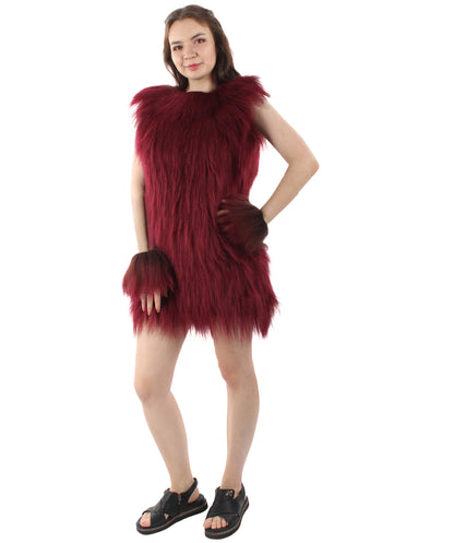 Women's Hairy Warrior Ape Military Leader Resistance Fighter Unisex Costume | Multiple Color Options  Fancy Costume