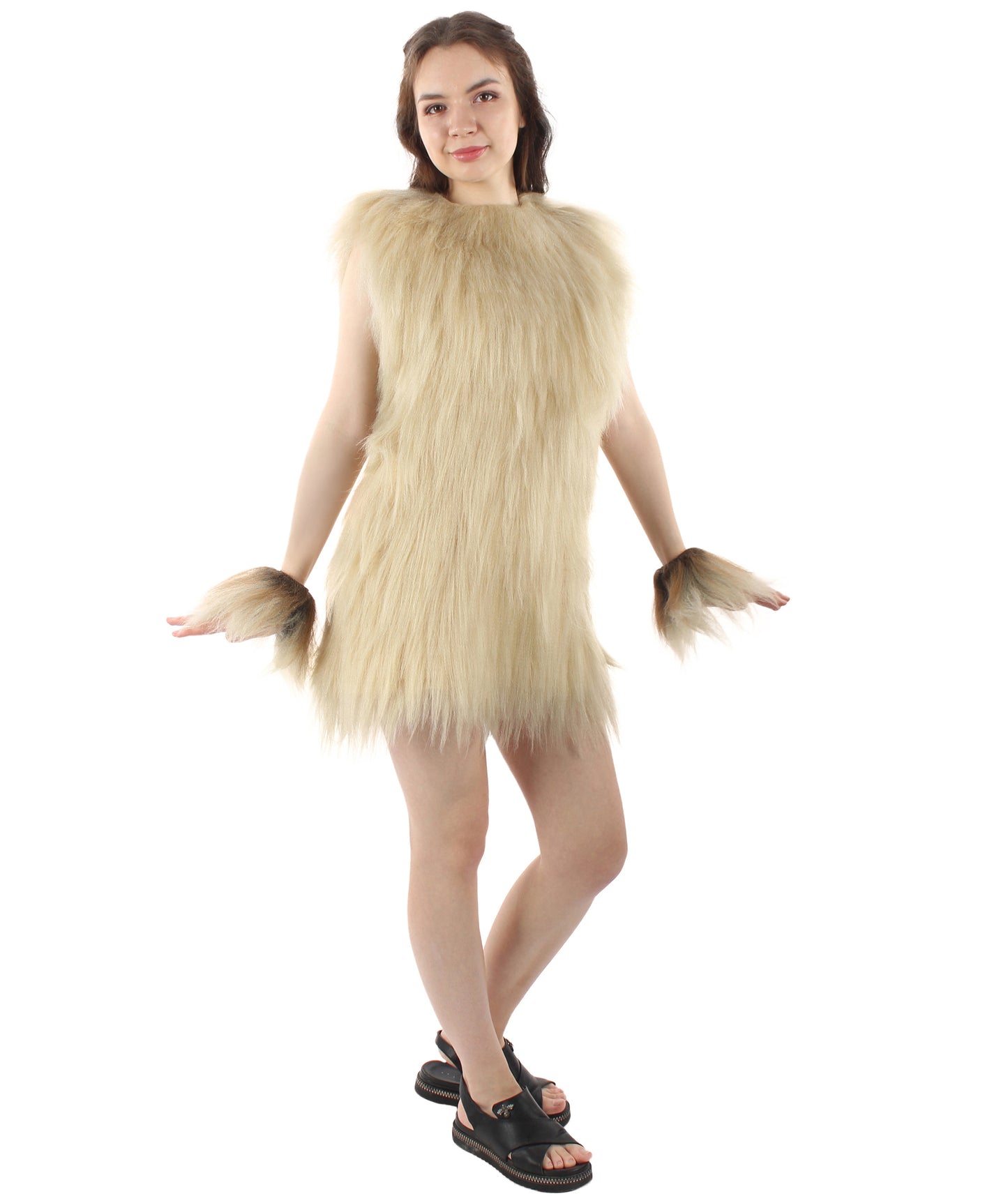 Women's Hairy Warrior Ape Military Leader Resistance Fighter Unisex Costume | Multiple Color Options  Fancy Costume