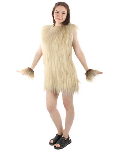 Women's Hairy Warrior Ape Military Leader Resistance Fighter Unisex Costume | Multiple Color Options  Fancy Costume