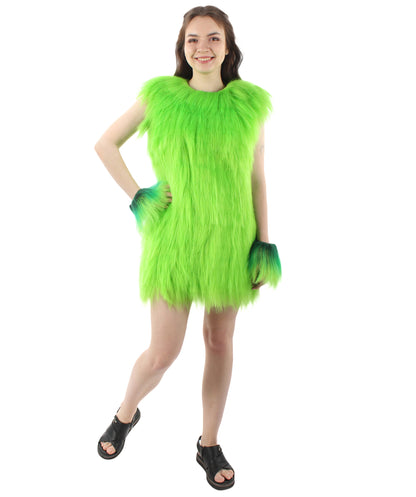 Women's Hairy Warrior Ape Military Leader Resistance Fighter Unisex Costume | Multiple Color Options  Fancy Costume