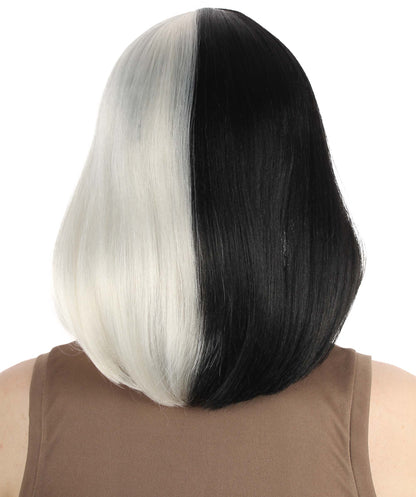 HPO Women's Shoulder Length Bob Wig Collection | Straight Halloween Wig Multiple Color Option | Premium Breathable Capless Cap