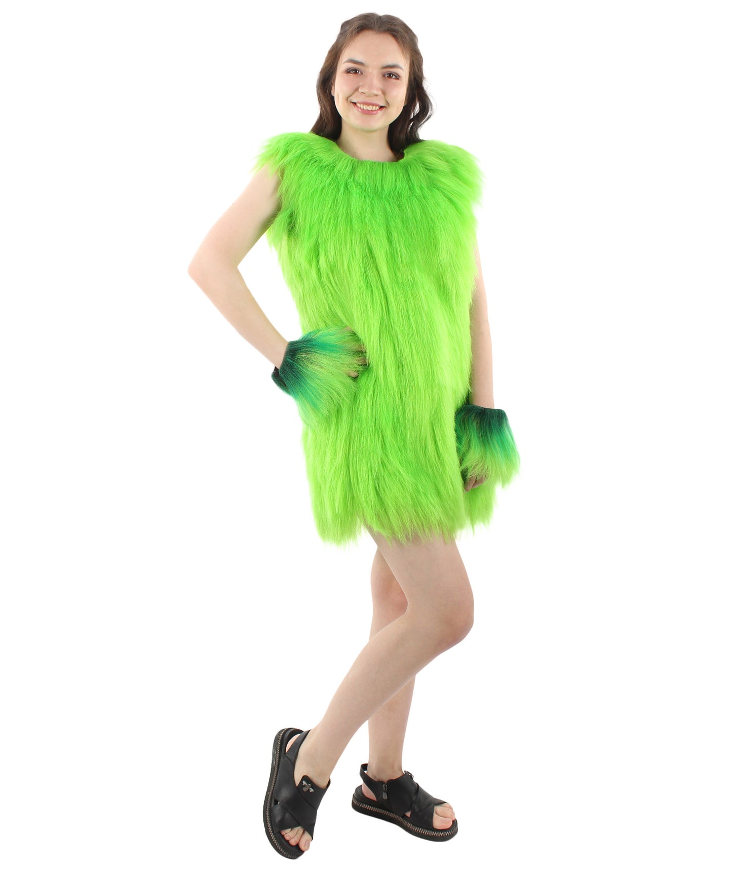 Women's Hairy Warrior Ape Military Leader Resistance Fighter Unisex Costume | Multiple Color Options  Fancy Costume