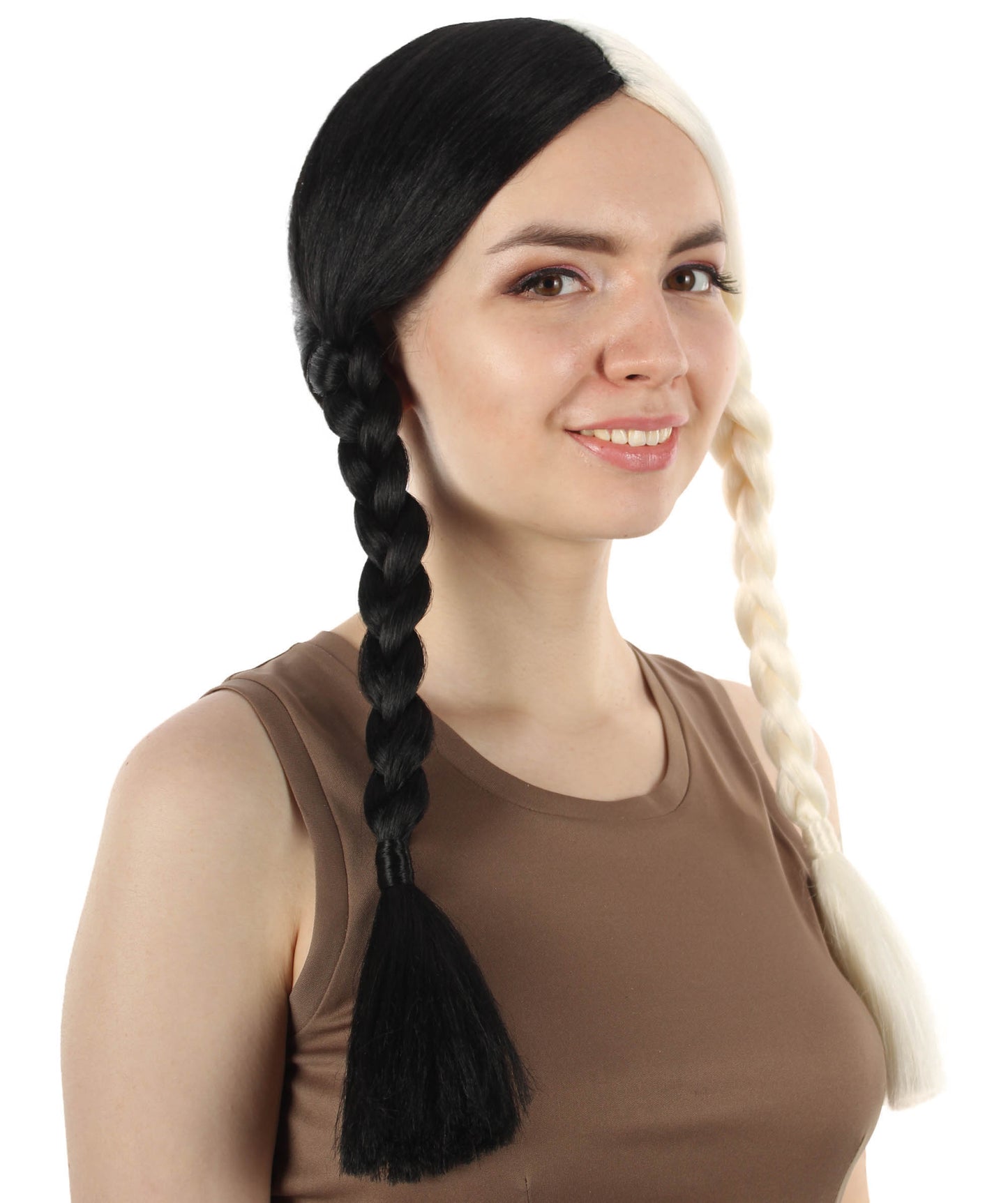 HPO Women's  Braided Gothic Wig | Multiple Color Collections TV Movie Wigs | Premium Breathable Capless Cap