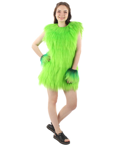 Women's Hairy Warrior Ape Military Leader Resistance Fighter Unisex Costume | Multiple Color Options  Fancy Costume