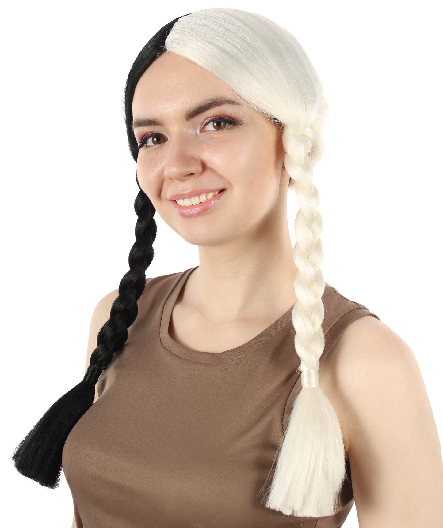 HPO Women's  Braided Gothic Wig | Multiple Color Collections TV Movie Wigs | Premium Breathable Capless Cap