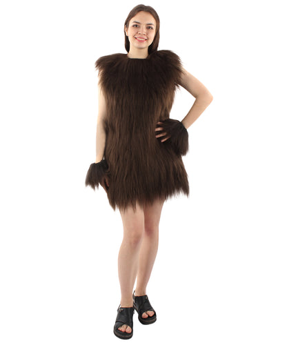 Women's Hairy Warrior Ape Military Leader Resistance Fighter Unisex Costume | Multiple Color Options  Fancy Costume