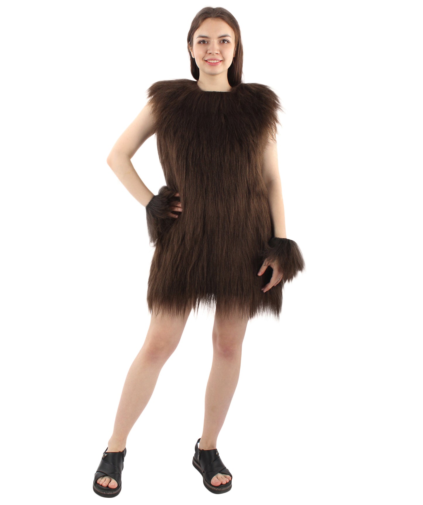 Women's Hairy Warrior Ape Military Leader Resistance Fighter Unisex Costume | Multiple Color Options  Fancy Costume
