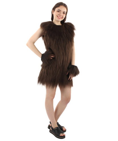 Women's Hairy Warrior Ape Military Leader Resistance Fighter Unisex Costume | Multiple Color Options  Fancy Costume