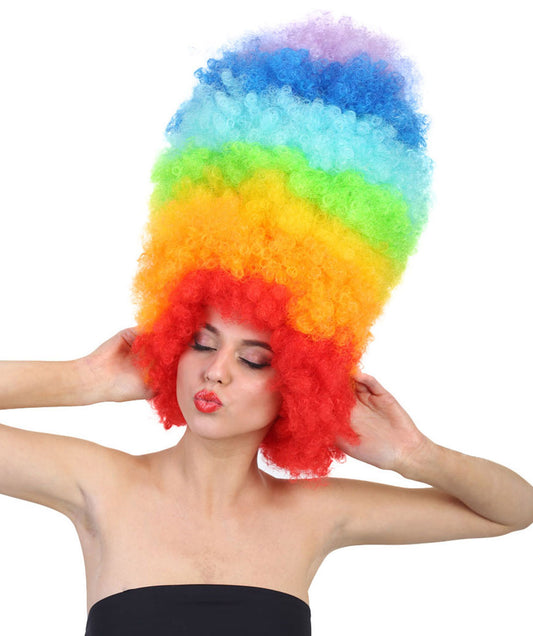 Super Sized Jumbo Afro Wig  Multiple Color | Halloween Party Online |  Flame Retardant Synthetic Fiber