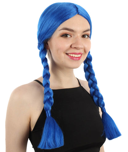 HPO Women's  Braided Gothic Wig | Multiple Color Collections TV Movie Wigs | Premium Breathable Capless Cap