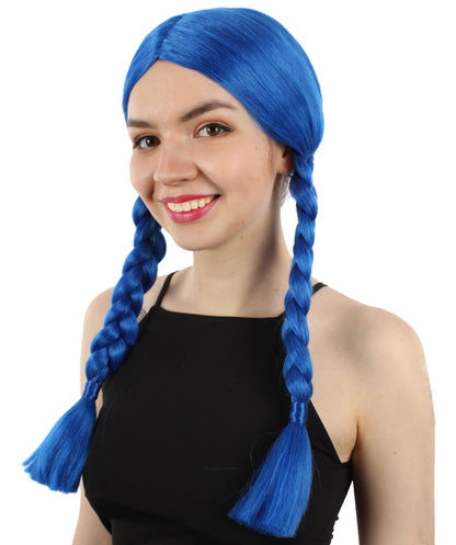 HPO Women's  Braided Gothic Wig | Multiple Color Collections TV Movie Wigs | Premium Breathable Capless Cap