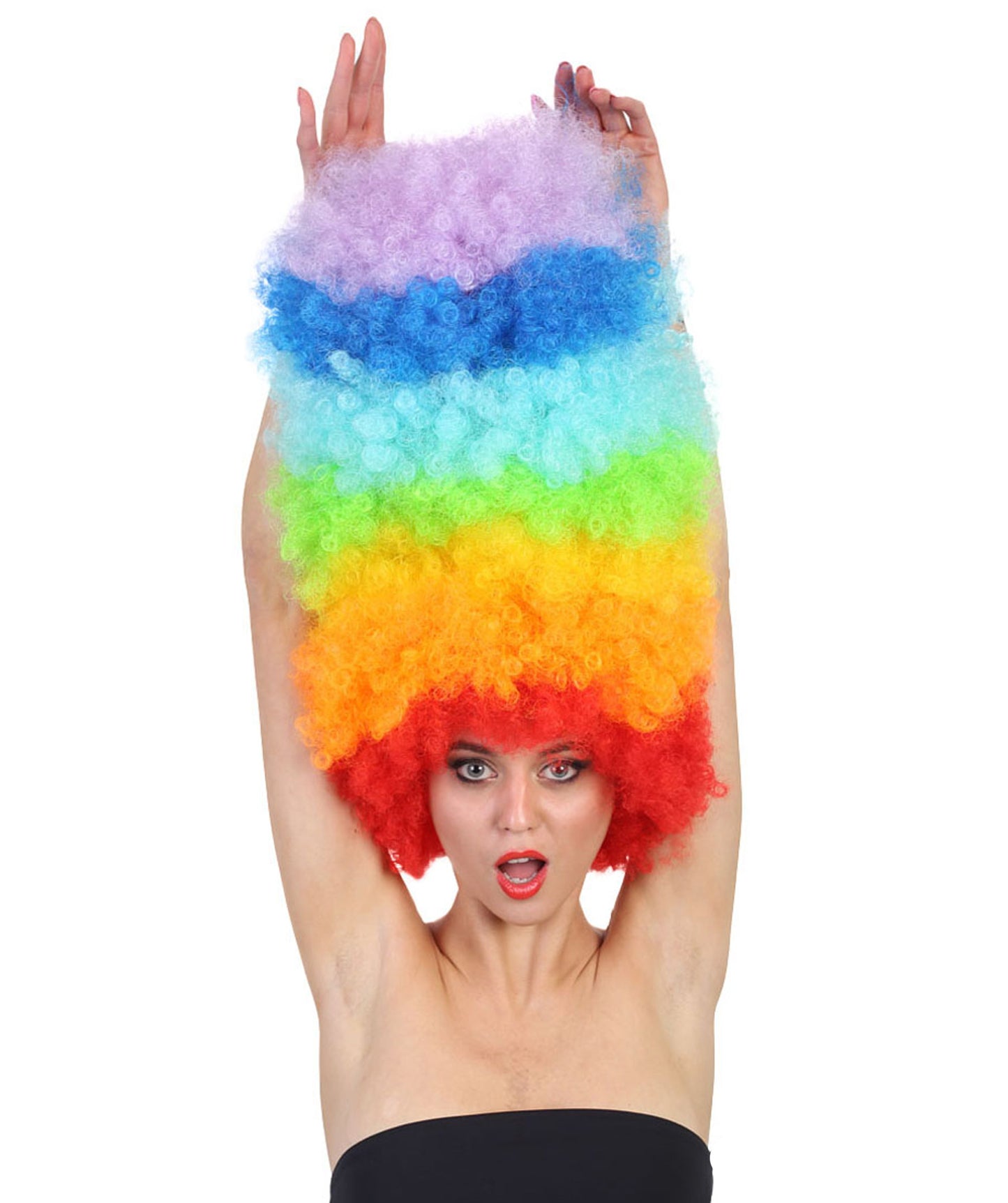 Super Sized Jumbo Afro Wig  Multiple Color | Halloween Party Online |  Flame Retardant Synthetic Fiber