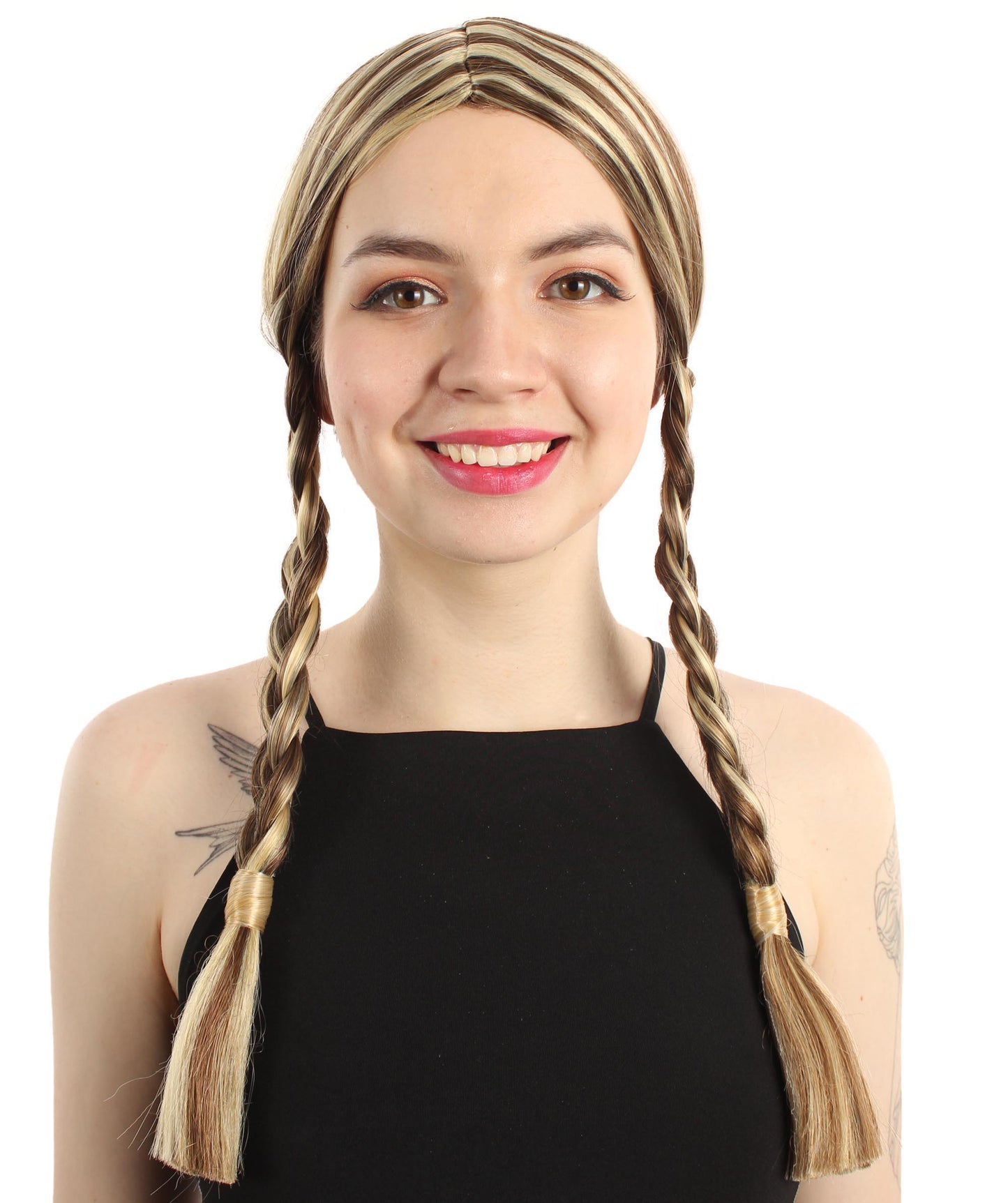 HPO Women's  Braided Gothic Wig | Multiple Color Collections TV Movie Wigs | Premium Breathable Capless Cap