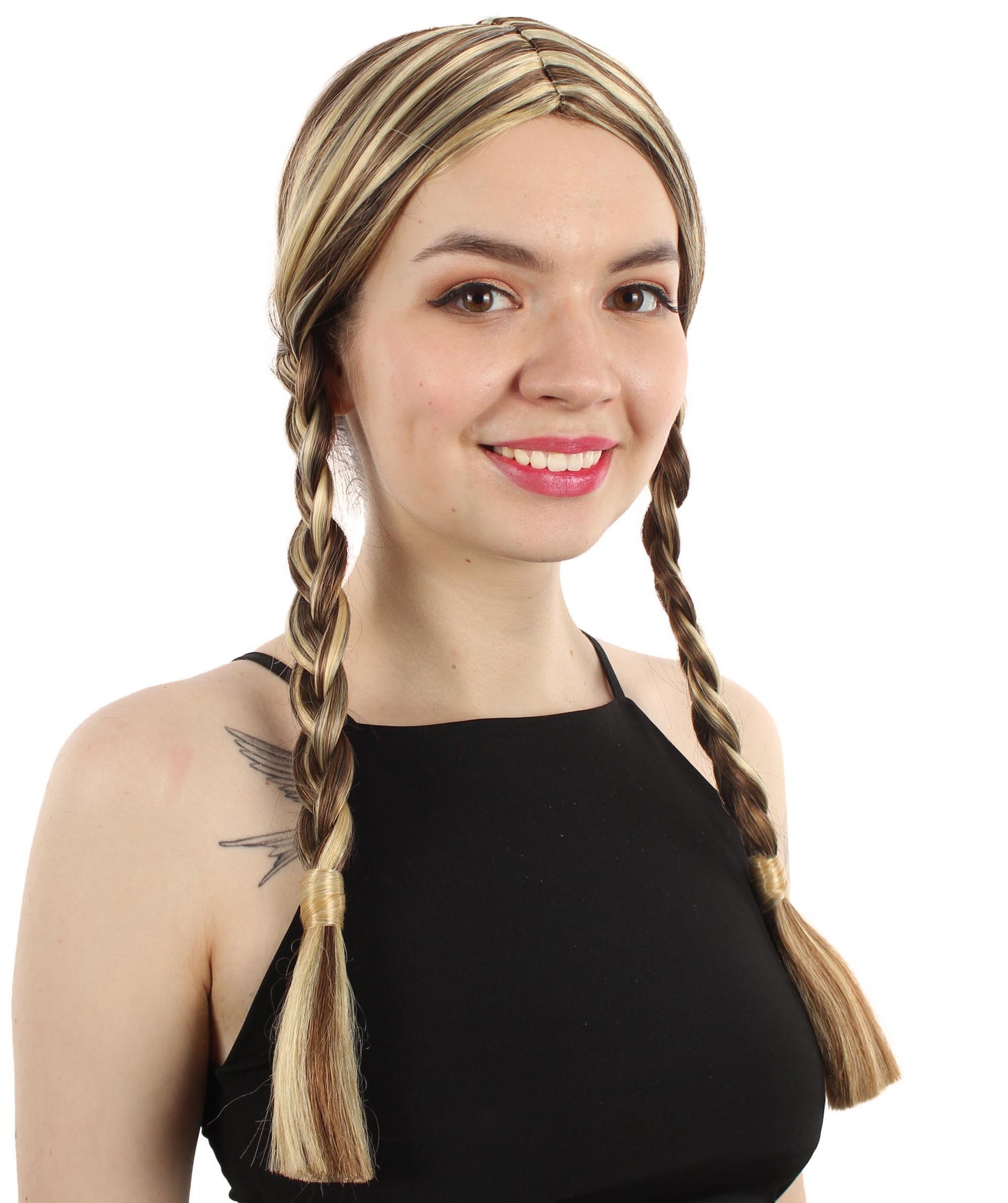 HPO Women's  Braided Gothic Wig | Multiple Color Collections TV Movie Wigs | Premium Breathable Capless Cap